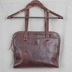 Ellington "Sorrento Working Purse" Portfolio Style Brown Leather Satchel Purse